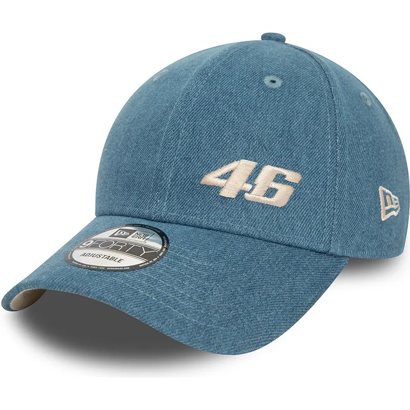 cepur-izliekta-zils-snapback-9forty-denim-no-valentino-rossi-vr46-motogp-no-new-era