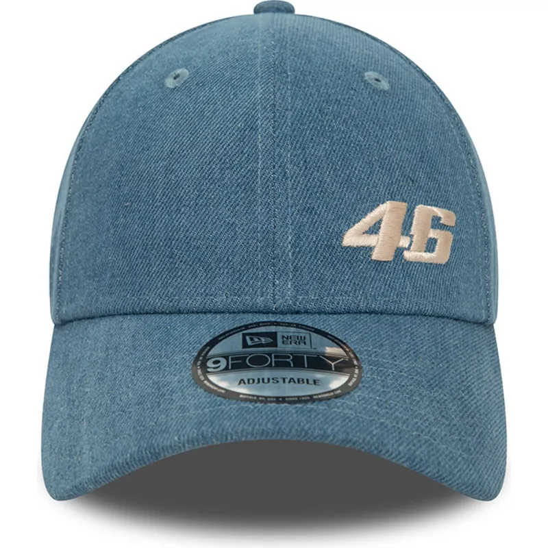 cepur-izliekta-zils-snapback-9forty-denim-no-valentino-rossi-vr46-motogp-no-new-era
