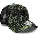 cepur-izliekta-truckeris-melns-snapback-9forty-a-frame-poly-print-no-valentino-rossi-vr46-motogp-no-new-era