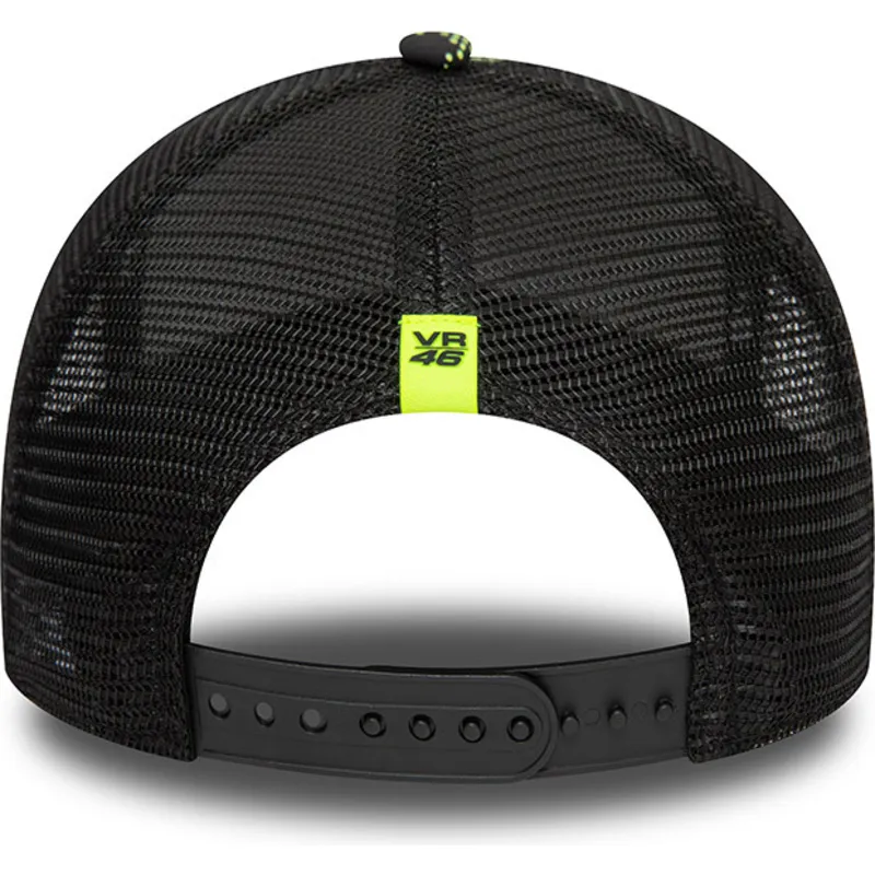 cepur-izliekta-truckeris-melns-snapback-9forty-a-frame-poly-print-no-valentino-rossi-vr46-motogp-no-new-era