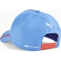 puma-formel-1-bb-pro-blaue-snapback-kappe-mit-gebogenem-schirm