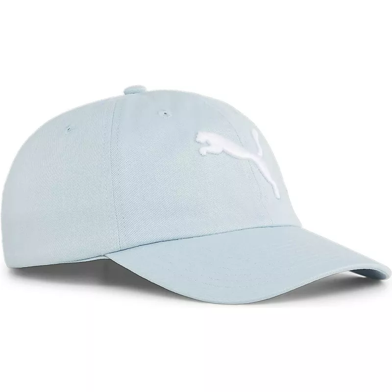 puma-curved-brim-essentials-cat-logo-bb-light-blue-adjustable-cap