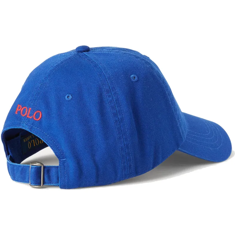 blaue-verstellbare-curved-cap-mit-rotem-logo-cotton-chino-classic-sport-von-polo-ralph-lauren