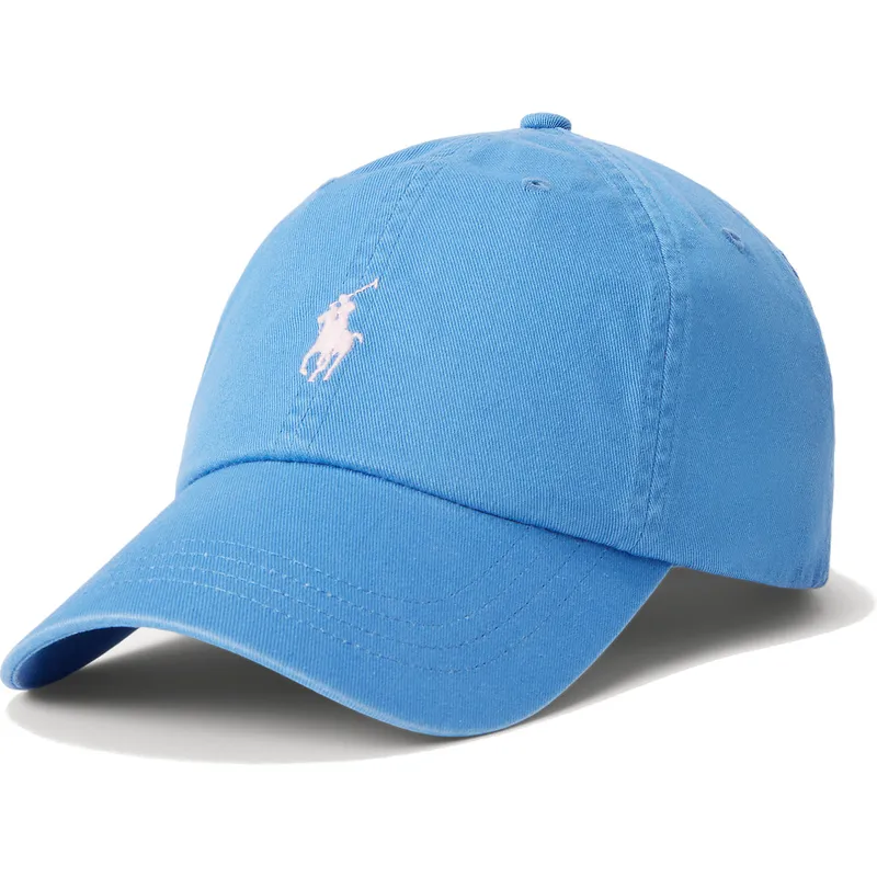 cepur-izliekta-zils-regulejams-cotton-chino-classic-sport-no-polo-ralph-lauren