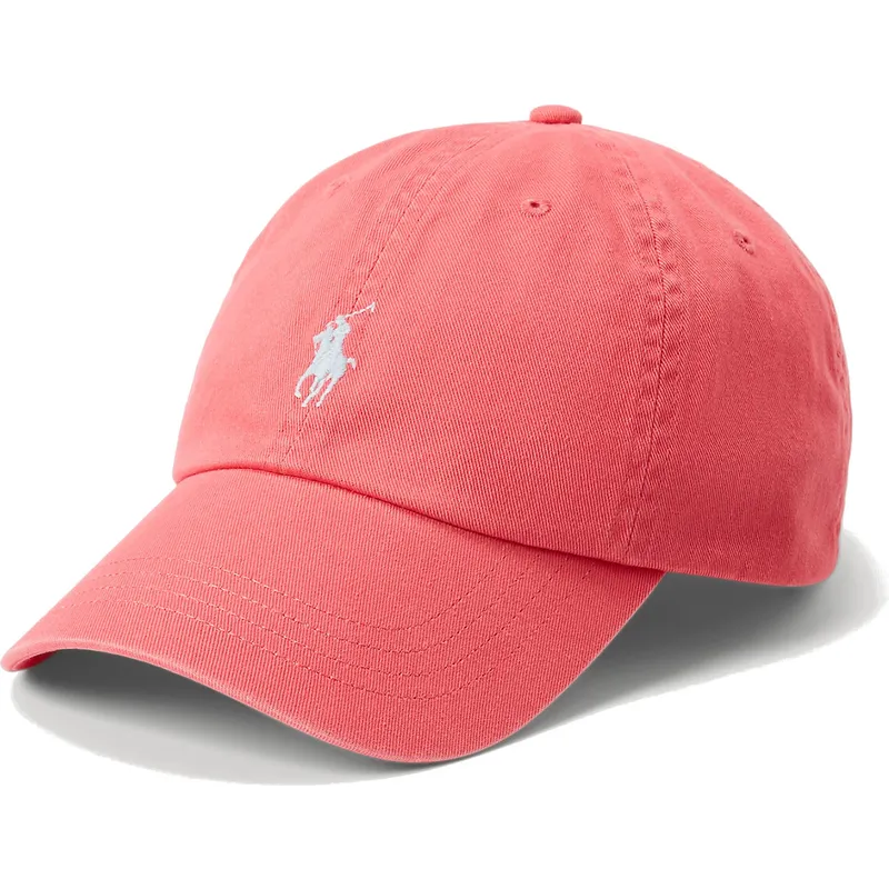 cepur-izliekta-sarkans-regulejams-cotton-chino-classic-sport-no-polo-ralph-lauren