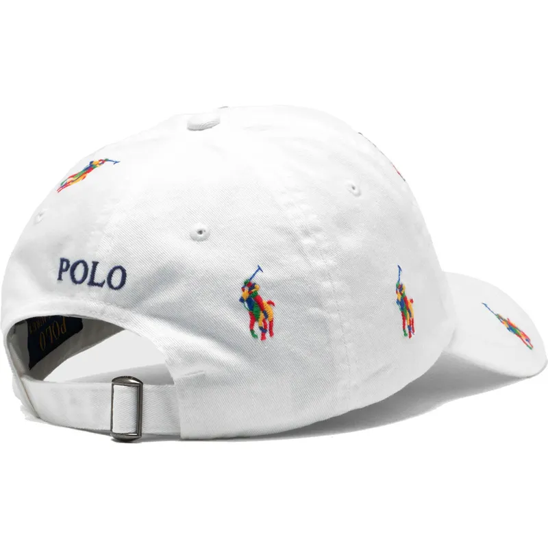 cepur-izliekta-balts-regulejams-multicolor-classic-sport-multi-no-polo-ralph-lauren