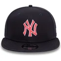 cepur-plakana-tumsi-zils-snapback-9fifty-outline-no-new-york-yankees-mlb-no-new-era
