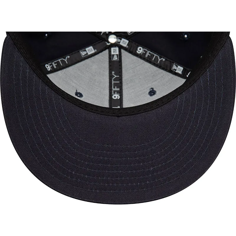 cepur-plakana-tumsi-zils-snapback-9fifty-outline-no-new-york-yankees-mlb-no-new-era