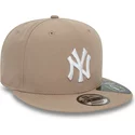 new-era-flat-brim-9fifty-repreve-new-york-yankees-mlb-brown-snapback-cap