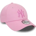 cepur-izliekta-roza-regulejams-9forty-league-essential-no-new-york-yankees-mlb-no-new-era