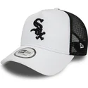 weiss-schwarze-trucker-kappe-a-frame-league-essential-chicago-white-sox-mlb-von-new-era