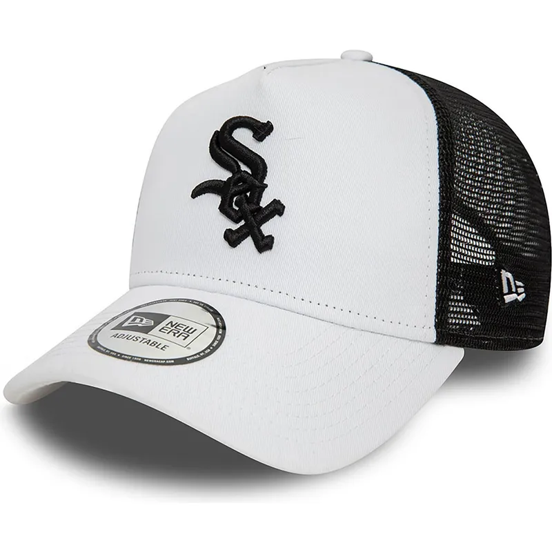 cepur-izliekta-truckeris-balts-snapback-a-frame-league-essential-no-chicago-white-sox-mlb-no-new-era