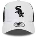weiss-schwarze-trucker-kappe-a-frame-league-essential-chicago-white-sox-mlb-von-new-era