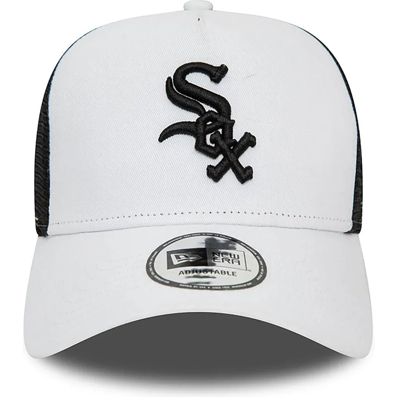cepur-izliekta-truckeris-balts-snapback-a-frame-league-essential-no-chicago-white-sox-mlb-no-new-era