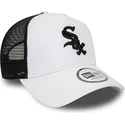 weiss-schwarze-trucker-kappe-a-frame-league-essential-chicago-white-sox-mlb-von-new-era