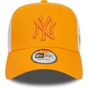 cepur-izliekta-truckeris-oranzs-snapback-a-frame-league-essential-no-new-york-yankees-mlb-no-new-era