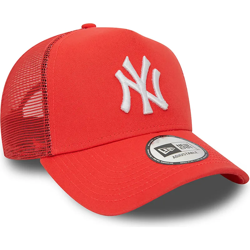 cepur-izliekta-truckeris-sarkans-snapback-a-frame-league-essential-no-new-york-yankees-mlb-no-new-era