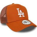 cepur-izliekta-truckeris-bruns-snapback-a-frame-league-essential-no-los-angeles-dodgers-mlb-no-new-era