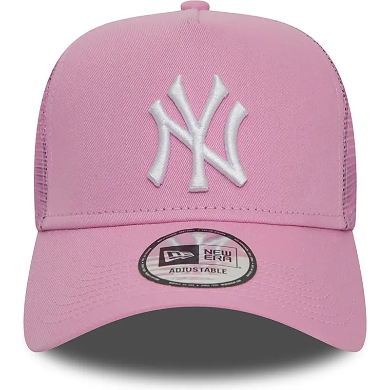 cepur-izliekta-truckeris-roza-snapback-a-frame-league-essential-no-new-york-yankees-mlb-no-new-era