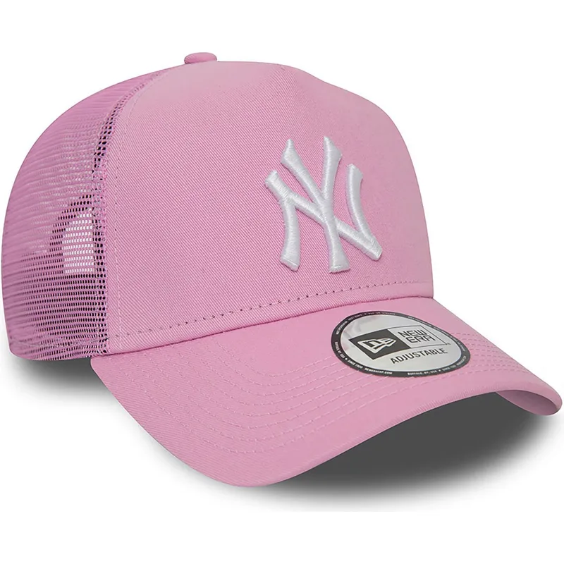 cepur-izliekta-truckeris-roza-snapback-a-frame-league-essential-no-new-york-yankees-mlb-no-new-era