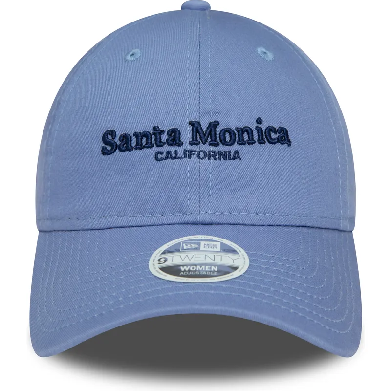 cepur-izliekta-zils-regulejams-9twenty-wordmark-no-santa-monica-california-no-new-era