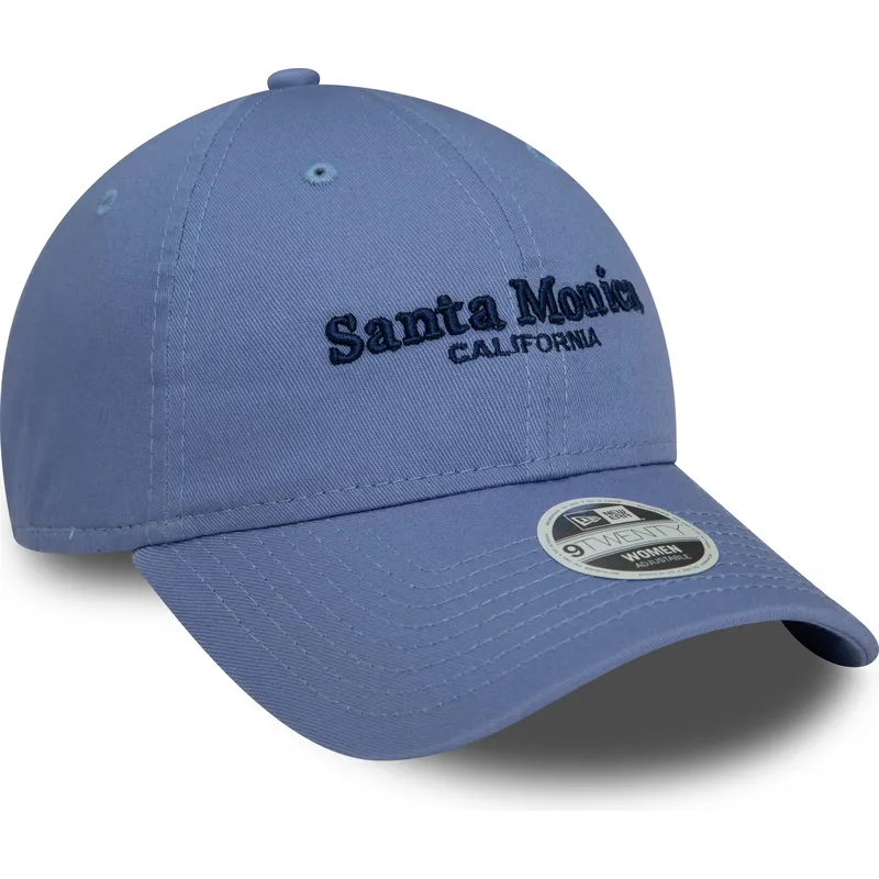 cepur-izliekta-zils-regulejams-9twenty-wordmark-no-santa-monica-california-no-new-era