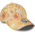 cepur-izliekta-oranzs-regulejams-9forty-floral-all-over-print-no-new-york-yankees-mlb-no-new-era