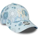 cepur-izliekta-zils-regulejams-9forty-floral-all-over-print-no-new-york-yankees-mlb-no-new-era