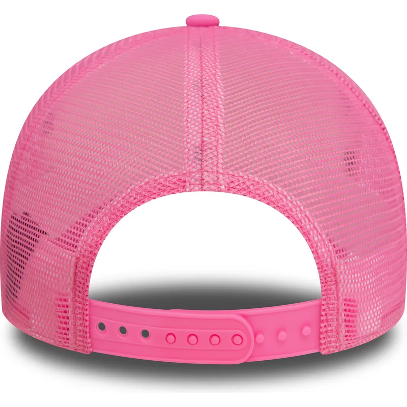 cepur-izliekta-truckeris-roza-snapback-a-frame-foam-front-no-florida-beach-club-no-new-era