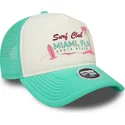 cepur-izliekta-truckeris-zals-snapback-a-frame-foam-front-no-miami-surf-club-florida-no-new-era