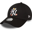 cepur-izliekta-melns-regulejams-9forty-flower-no-new-york-yankees-mlb-no-new-era