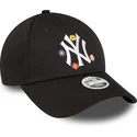 cepur-izliekta-melns-regulejams-9forty-flower-no-new-york-yankees-mlb-no-new-era
