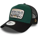 cepur-izliekta-truckeris-zals-snapback-a-frame-patch-motorsport-no-new-era