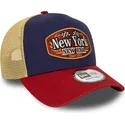 cepur-izliekta-truckeris-daudzkrasains-snapback-a-frame-patch-new-york-no-new-era