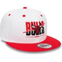 cepur-plakana-sarkans-snapback-9fifty-white-crown-no-chicago-bulls-nba-no-new-era