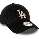 schwarze-verstellbare-9forty-cord-kappe-der-los-angeles-dodgers-mlb-von-new-era