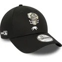 cepur-izliekta-melns-regulejams-9forty-minor-league-no-lansing-lugnuts-milb-no-new-era