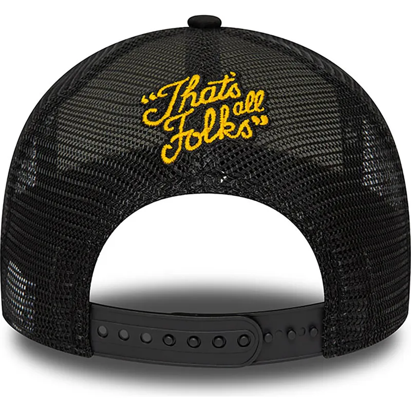 cepur-izliekta-truckeris-melns-snapback-a-frame-character-no-bugs-bunny-y-pato-lucas-looney-tunes-no-new-era
