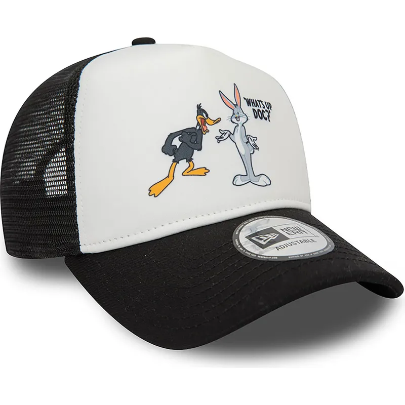 cepur-izliekta-truckeris-melns-snapback-a-frame-character-no-bugs-bunny-y-pato-lucas-looney-tunes-no-new-era