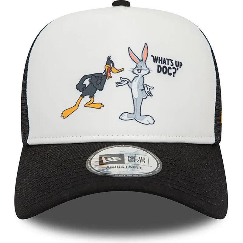 cepur-izliekta-truckeris-melns-snapback-a-frame-character-no-bugs-bunny-y-pato-lucas-looney-tunes-no-new-era