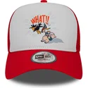 cepur-izliekta-truckeris-sarkans-snapback-a-frame-character-no-pato-lucas-y-porky-pig-looney-tunes-no-new-era