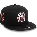 cepur-plakana-melns-snapback-9fifty-flower-icon-no-new-york-yankees-mlb-no-new-era