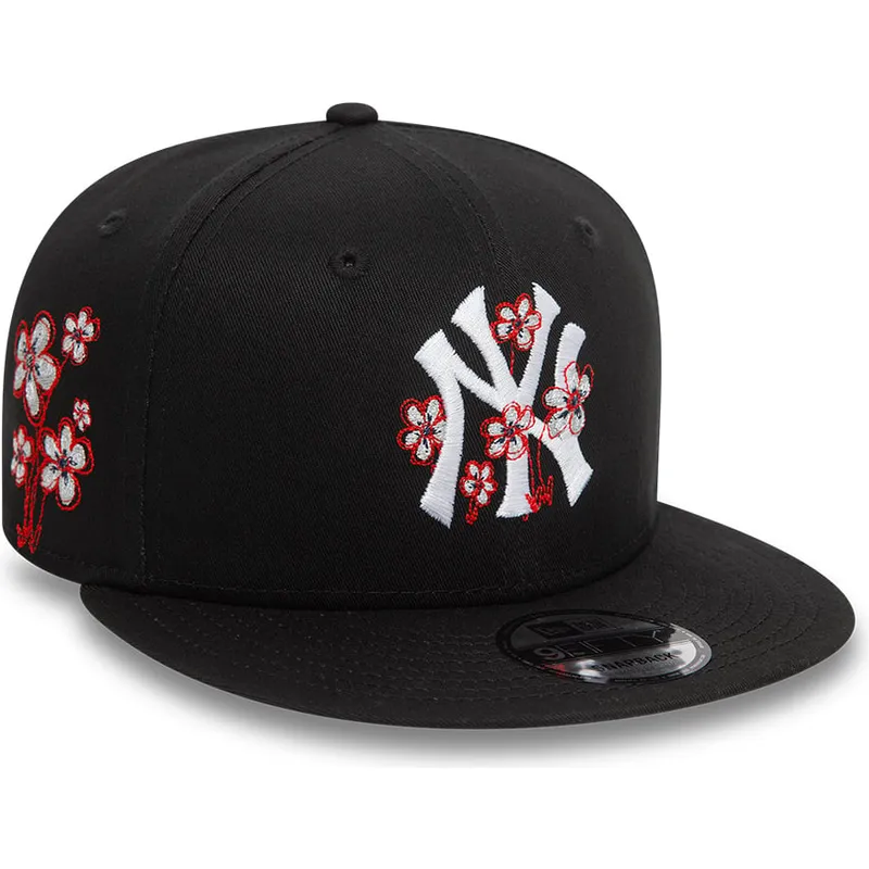 cepur-plakana-melns-snapback-9fifty-flower-icon-no-new-york-yankees-mlb-no-new-era
