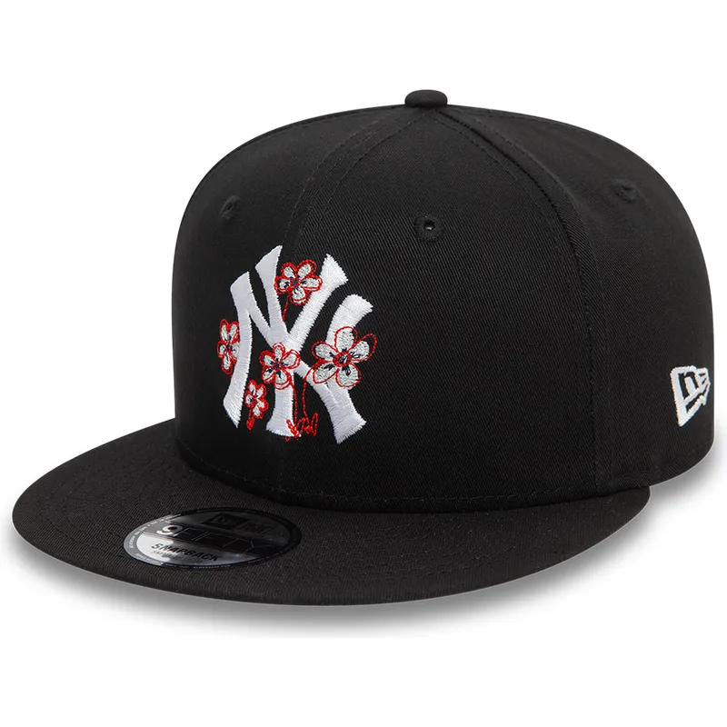 cepur-plakana-melns-snapback-9fifty-flower-icon-no-new-york-yankees-mlb-no-new-era