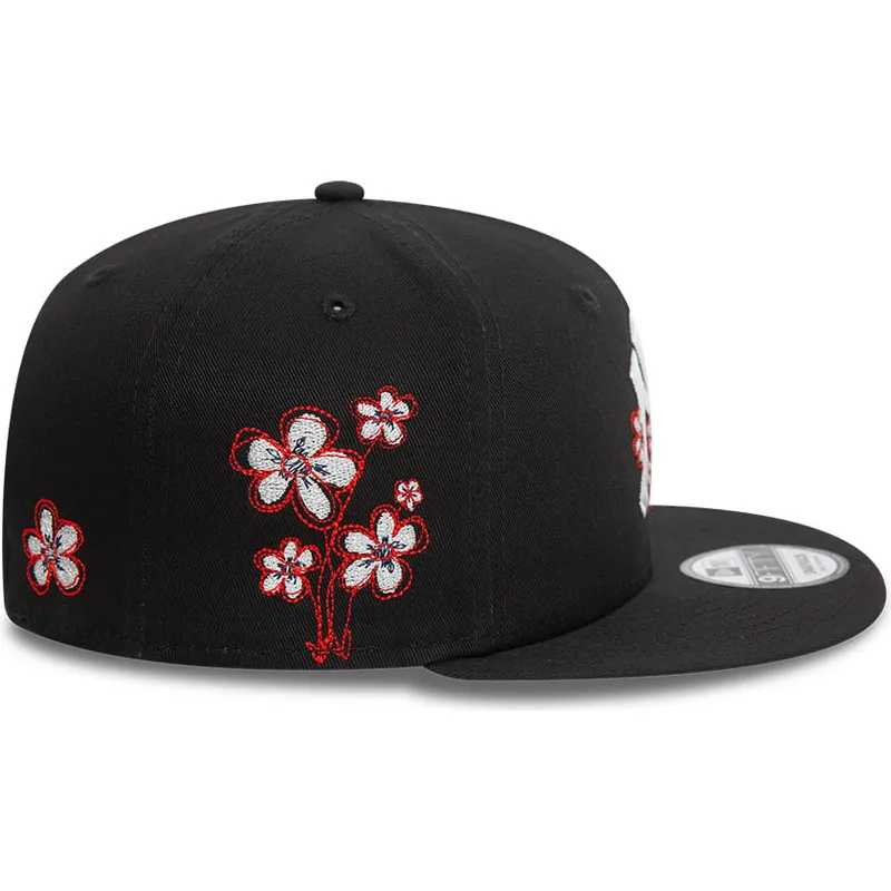 cepur-plakana-melns-snapback-9fifty-flower-icon-no-new-york-yankees-mlb-no-new-era