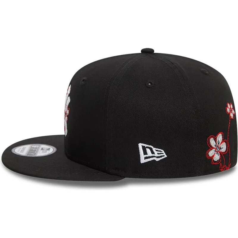 cepur-plakana-melns-snapback-9fifty-flower-icon-no-new-york-yankees-mlb-no-new-era