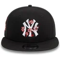 gorra-plana-negra-snapback-9fifty-flower-icon-de-new-york-yankees-mlb-de-new-era