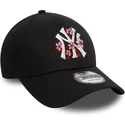 cepur-izliekta-melns-regulejams-9forty-flower-icon-no-new-york-yankees-mlb-no-new-era
