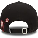 cepur-izliekta-melns-regulejams-9forty-flower-icon-no-new-york-yankees-mlb-no-new-era