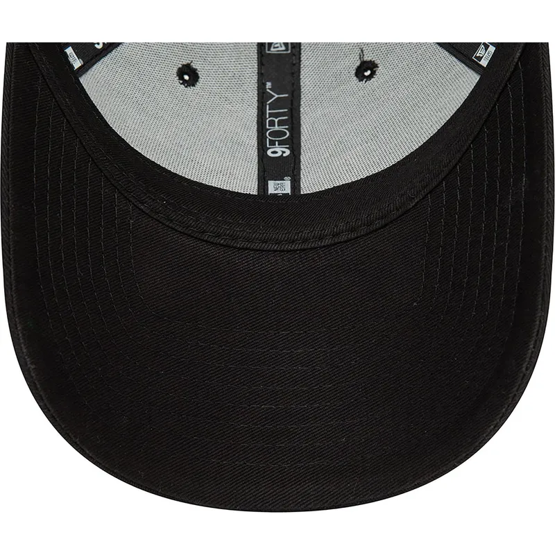 new-era-new-york-yankees-mlb-9forty-flower-icon-verstellbare-schwarze-kappe-mit-gebogenem-schirm